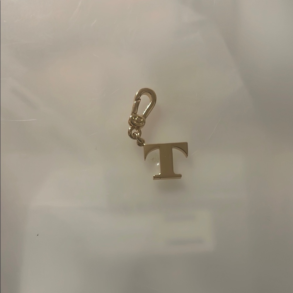 Gold Initial T Charm